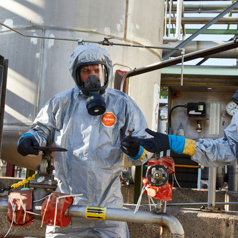 DuPont™ Tychem® 6000 F Chemical Safety Coveralls CHA5 with the product preview