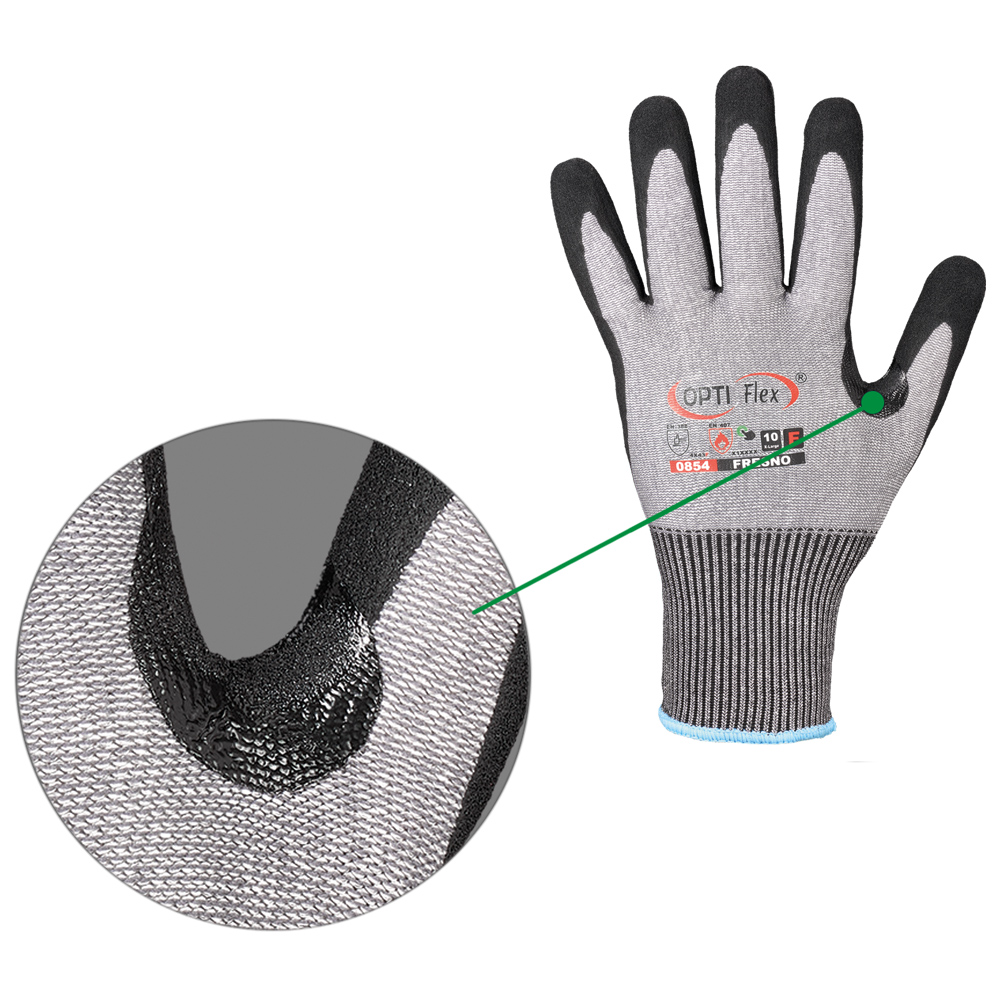 Opti Flex® Fresno 0854, cut protection gloves with coating