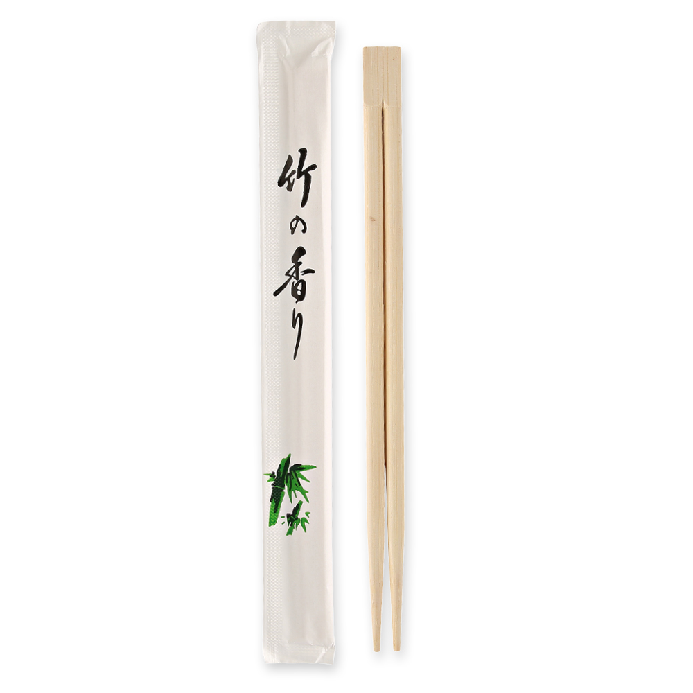 Biodegradable chopsticks made of bamboo, natural colored