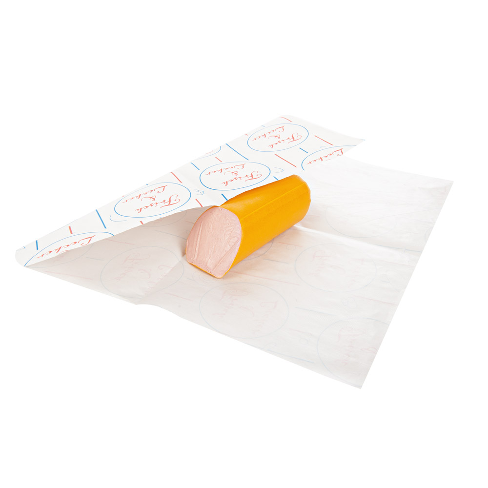 Einschlagpapier fettdicht | Cellulose, beschichtet | Anwendungsbild Einschlagpapier fettdicht aus Cellulose, beschichtet als Anwendungsbild