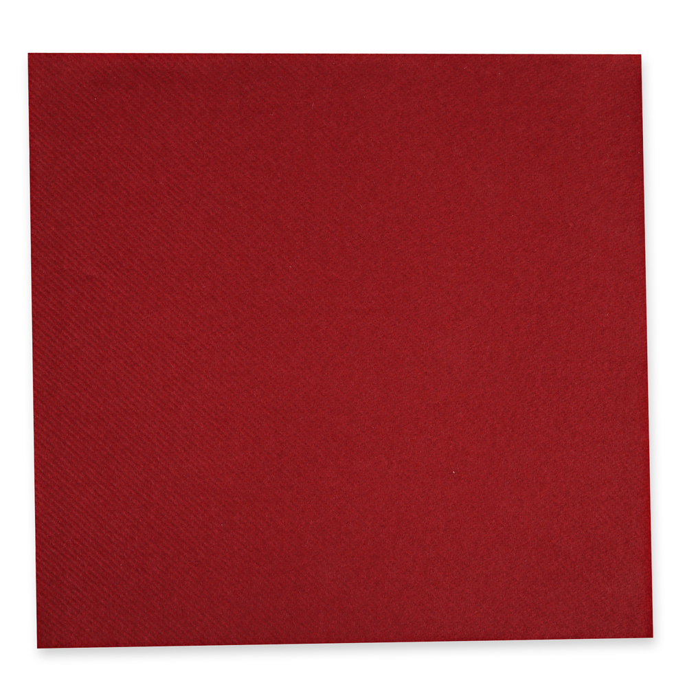 Napkins Eleganza, 40 x 40 cm, 1-ply, 1/4 fold made of airlaid, FSC®-mix in bordeaux