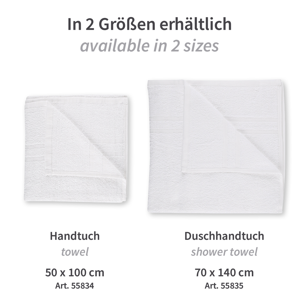 Towels Eco made of cotton, sizes