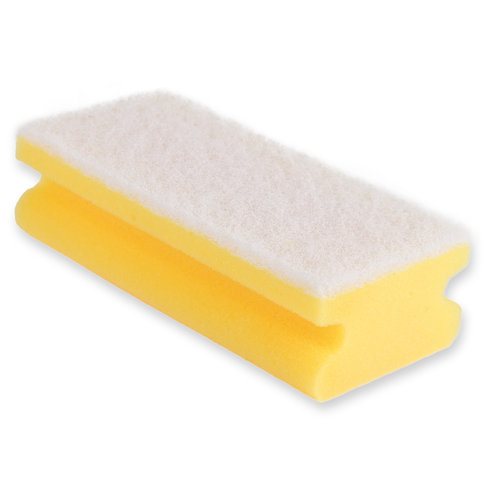 Pad sponges Colour made of foam/soft fleece, angled view