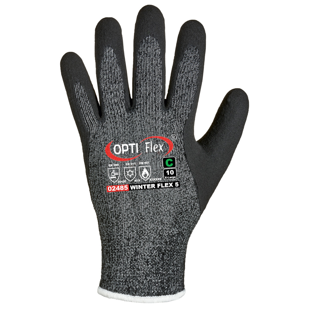 Opti Flex® Winter Flex 5 02485 cold protection gloves from the back side