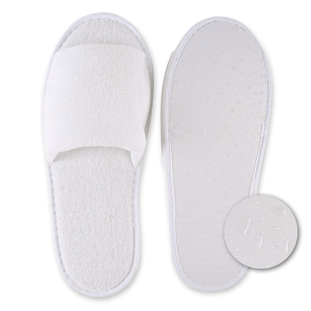 Slipper Grip, offen | Polyester, Sohle Slipper Grip, offen, aus Polyester in der Sohlenansicht