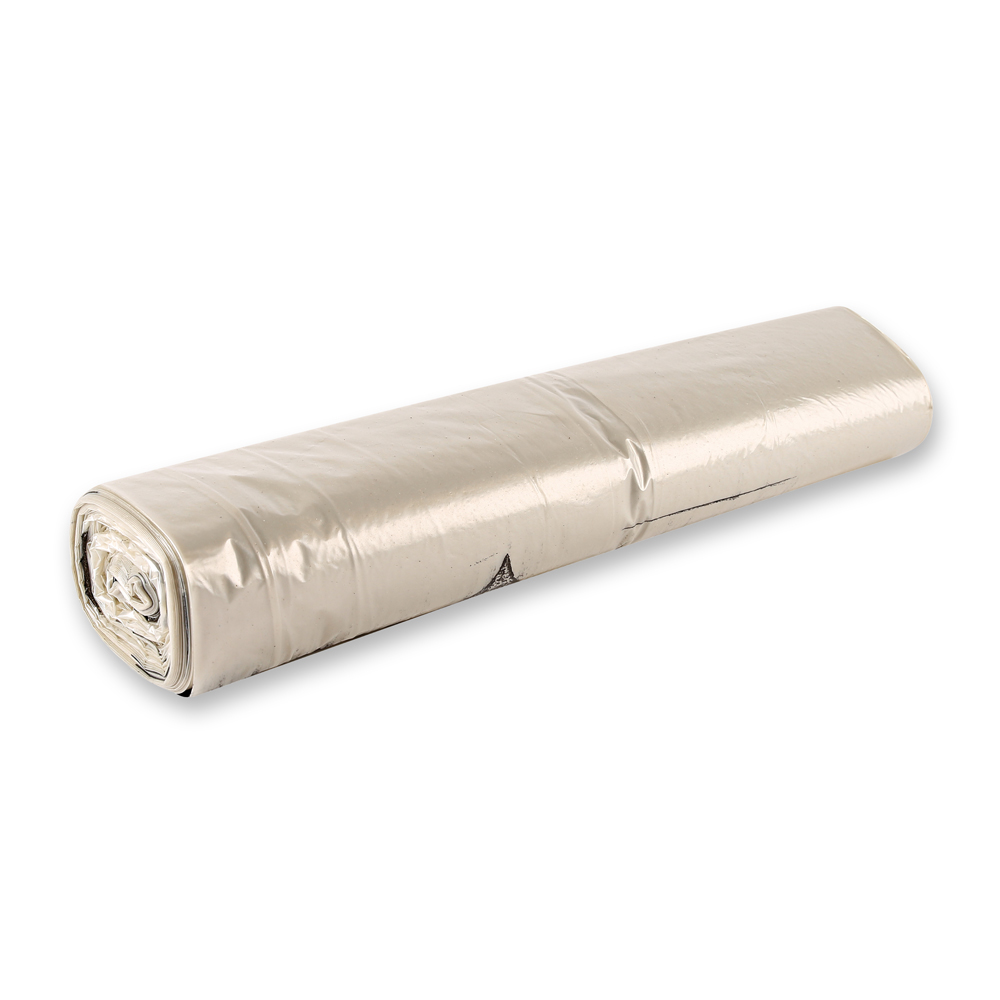 Müllsäcke Eco, 120 l | LDPE, Rolle, transparent, Schrägansicht Müllsäcke Eco, 120 l aus LDPE auf Rolle in transparent in der Schrägansicht
