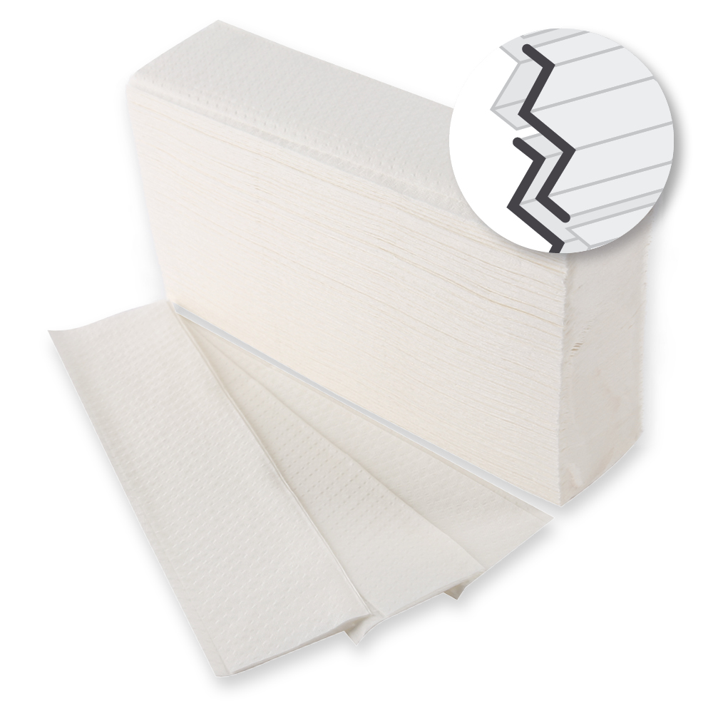 Papierhandtücher Compact, 1-lagig aus Zellulose, Interfold als Kategoriebild