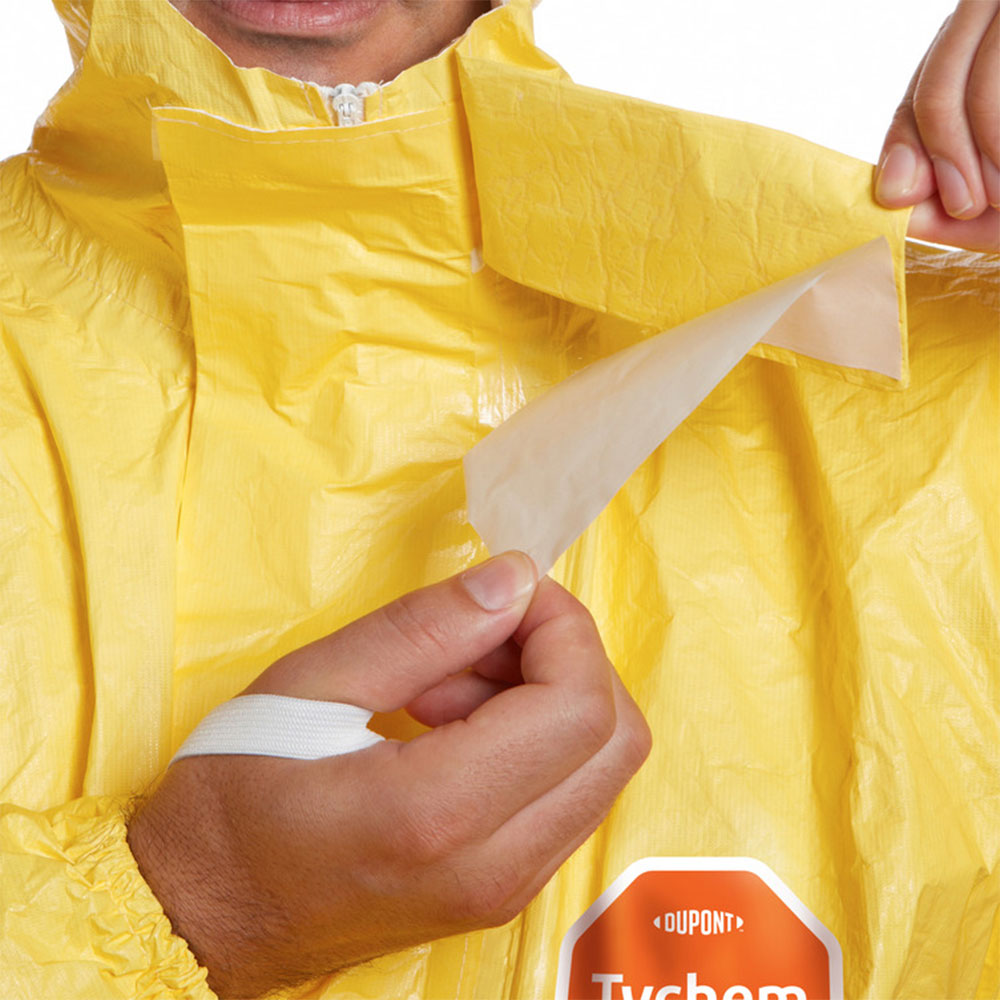 DuPont™ Tychem® 2000 C Chemical Safety Coveralls CHA5 with the closure