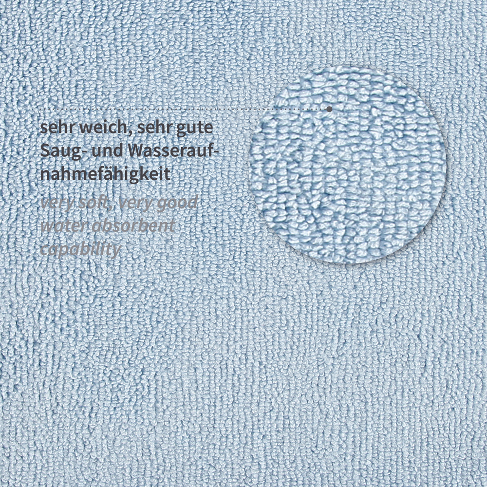 Mikrofasertücher Micro Master Premium aus Polyester/Polyamid, blau, Material