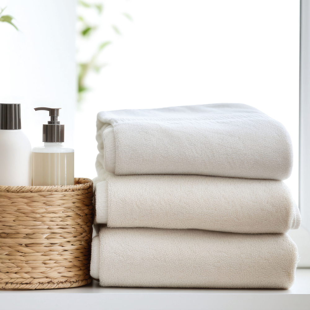 Towels Eco made of cotton, example of use