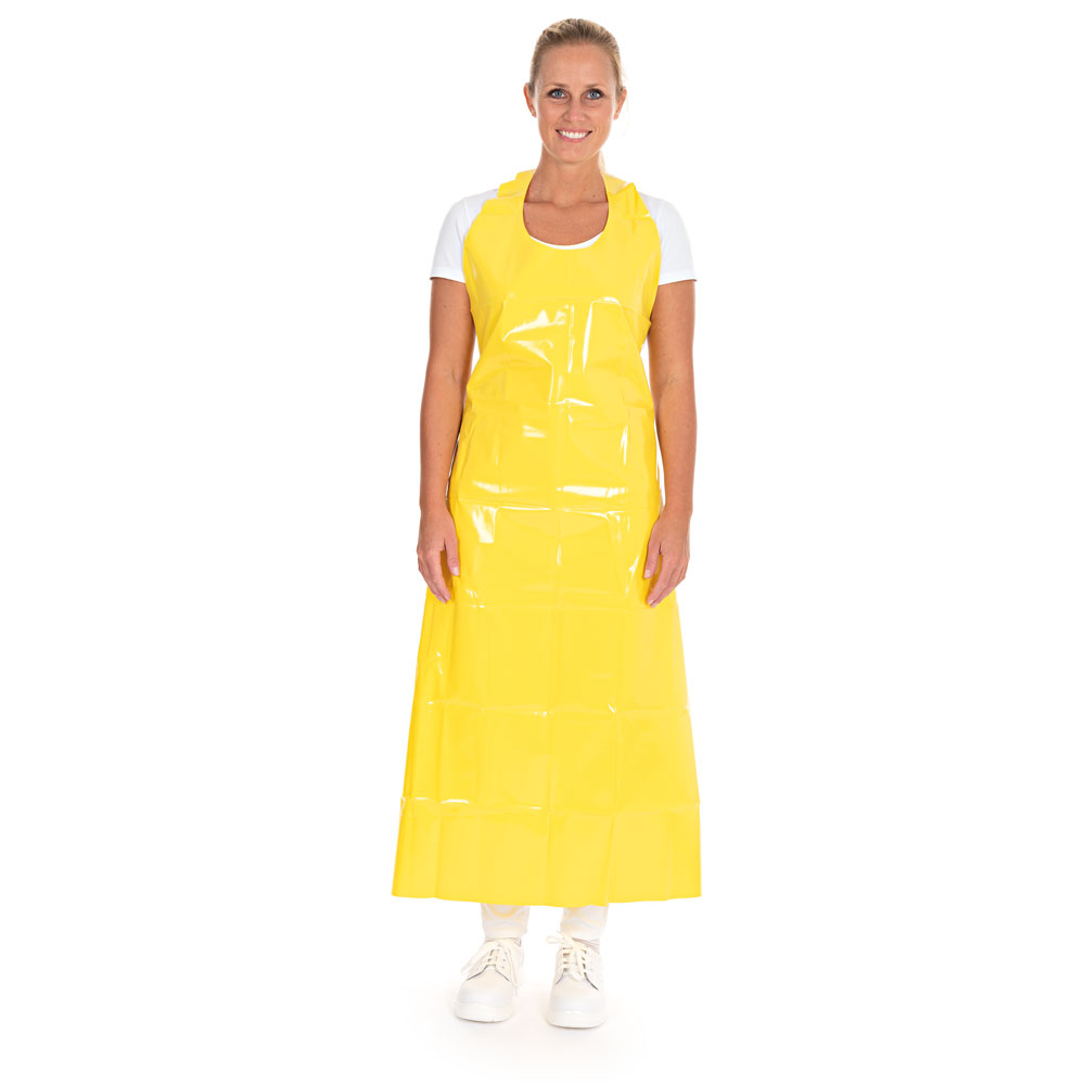 Apron 150my, TPU in the front view, yellow, 90cm x 115cm