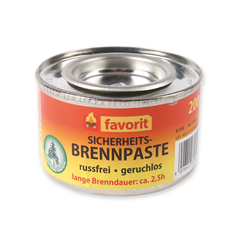 favorit Sicherheits-Brennpaste, Ethanol