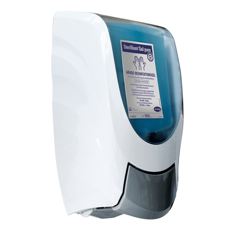 Hartmann CleanSafe basic, disinfectant dispenser, angled view