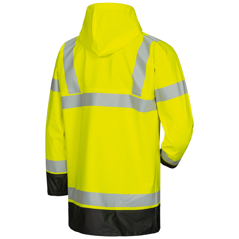 Norway Manfred 2360 high vis PU rain jackets from the backside