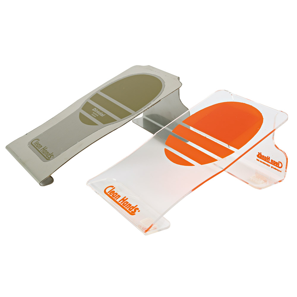 Clean Hands® Counter Kit Single with both variants in the oblique view
