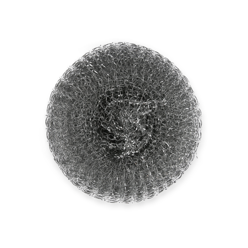 Scouring pads made of metal, top view
