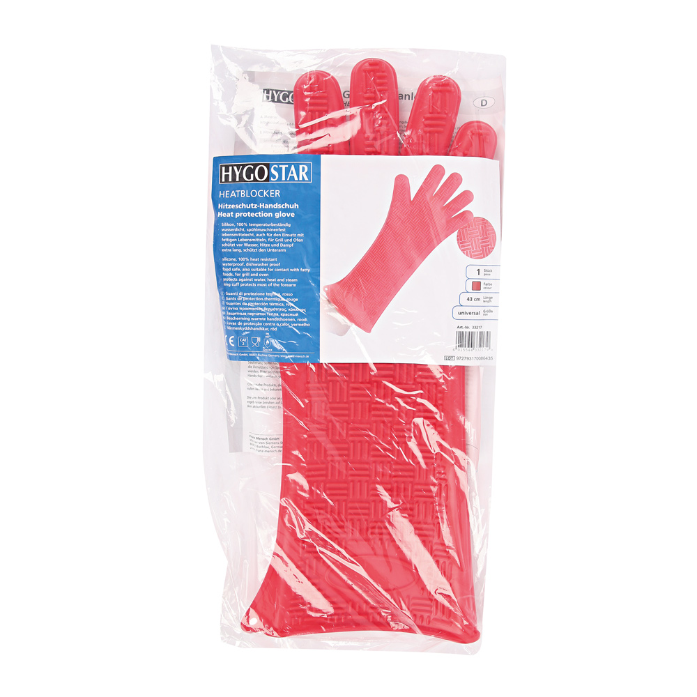 Oven gloves Heatblocker made of silicone with a cuff of 43cm in the package