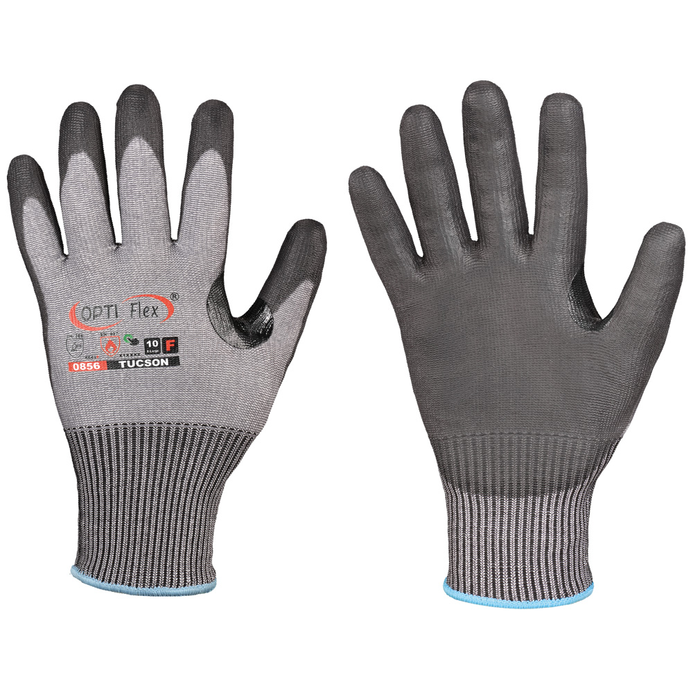 Opti Flex® Tucson 0856, cut protection gloves in the front and back view