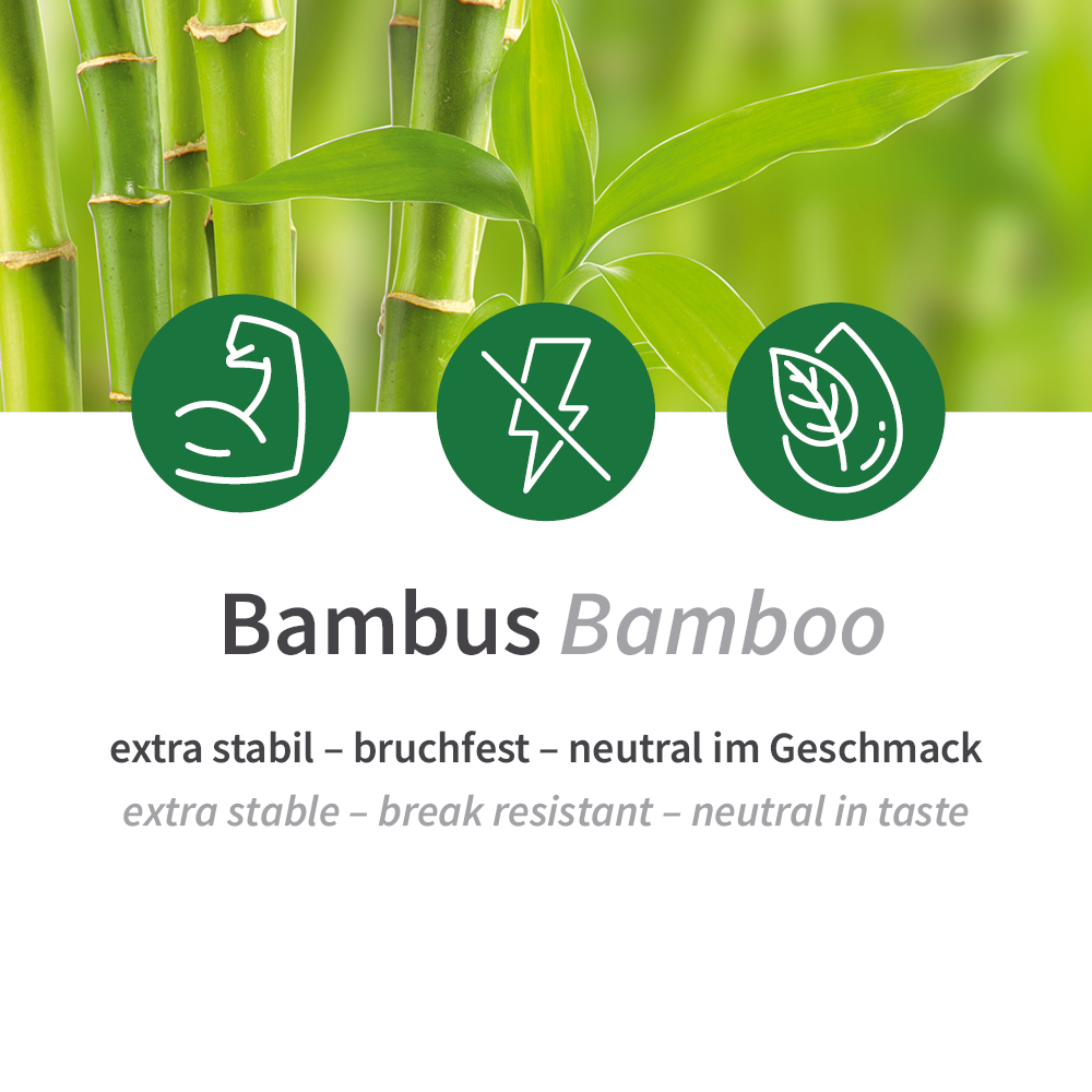 Biodegradable chopsticks made of bamboo, features