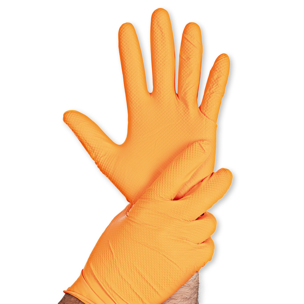 Nitrile gloves Power Grip Light, powder-free in orange