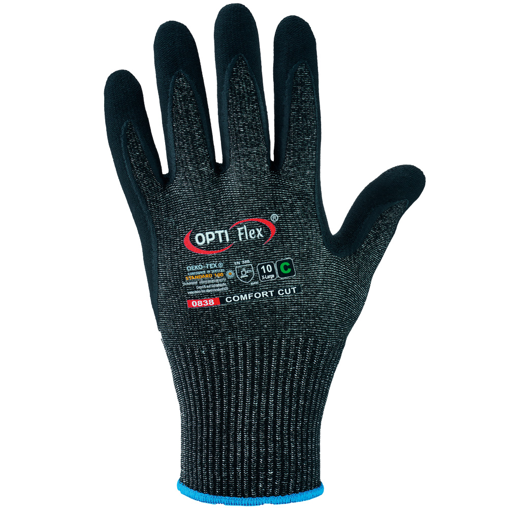 Opti Flex® Comfort Cut 0838, cut protection gloves, outside