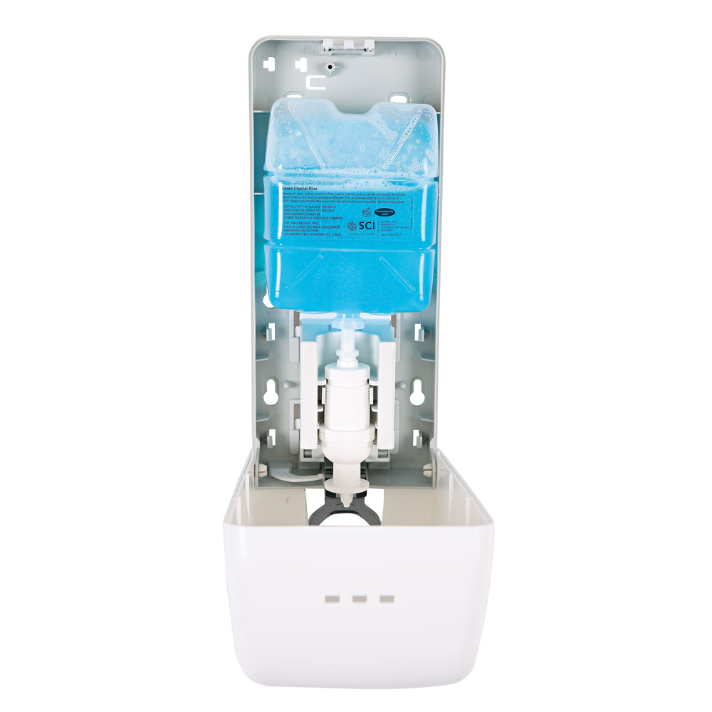 Soap dispenser Simply Eco made of plastic for SiCC cartridge filled with soap