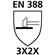 EN 388 - 3X2X