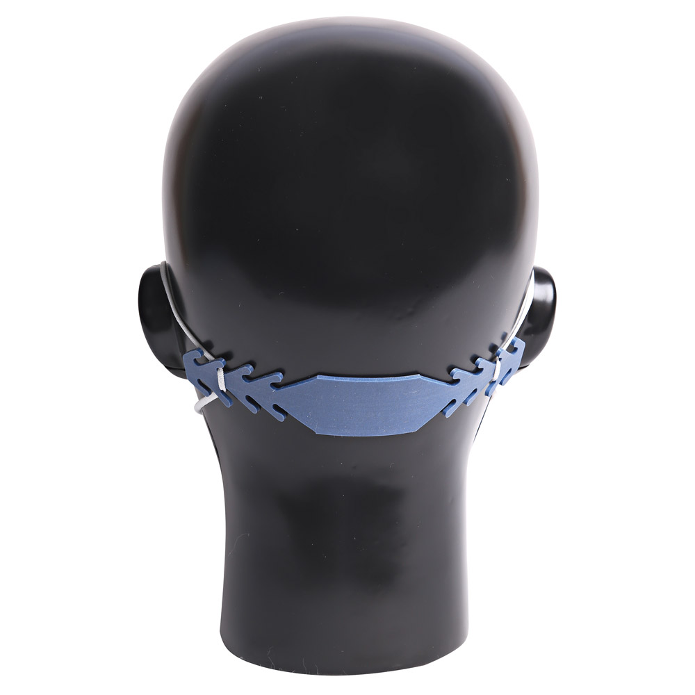 Mask holder detectable in the back view