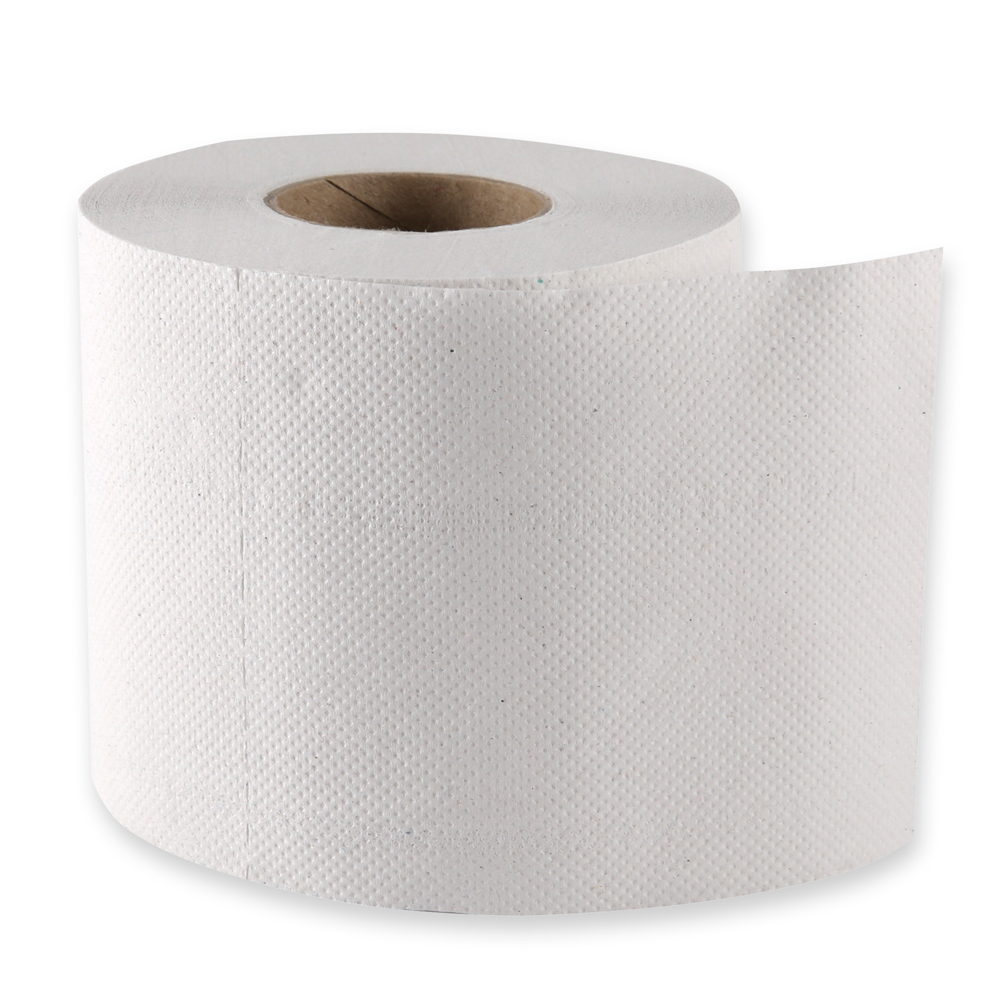 Toilet paper, small roll, 2-ply made of recycled paper, roll
