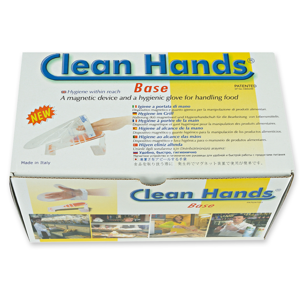 Clean Hands® Kit Single aus Kunststoff in der Verpackung