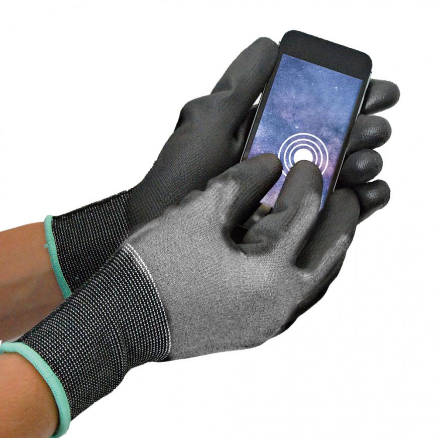 Work gloves for touch screen "Cut Safe Touch" are suitable for operating smartphones