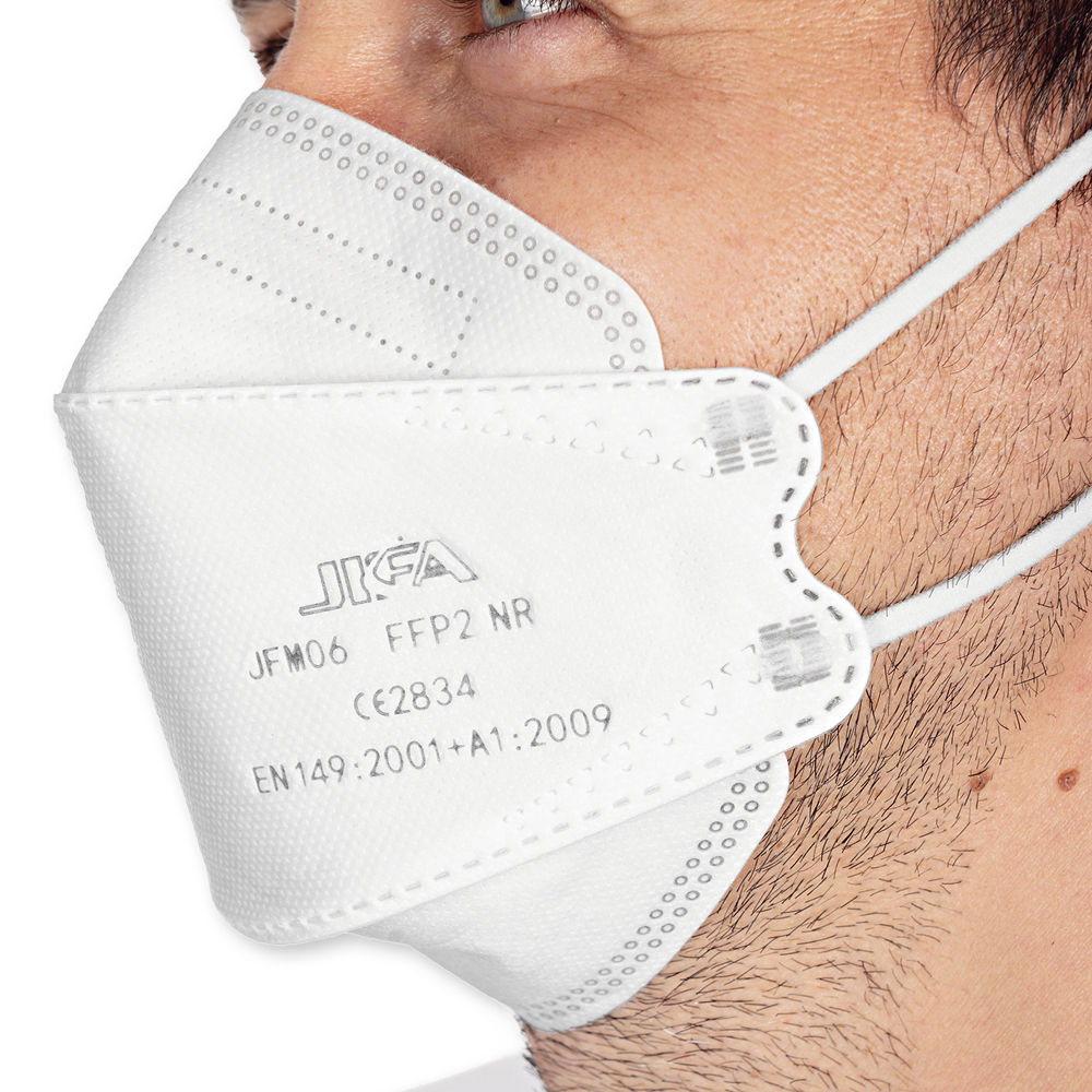 Atemschutzmasken FFP2 NR, 3D aus PP mit Aufdruck