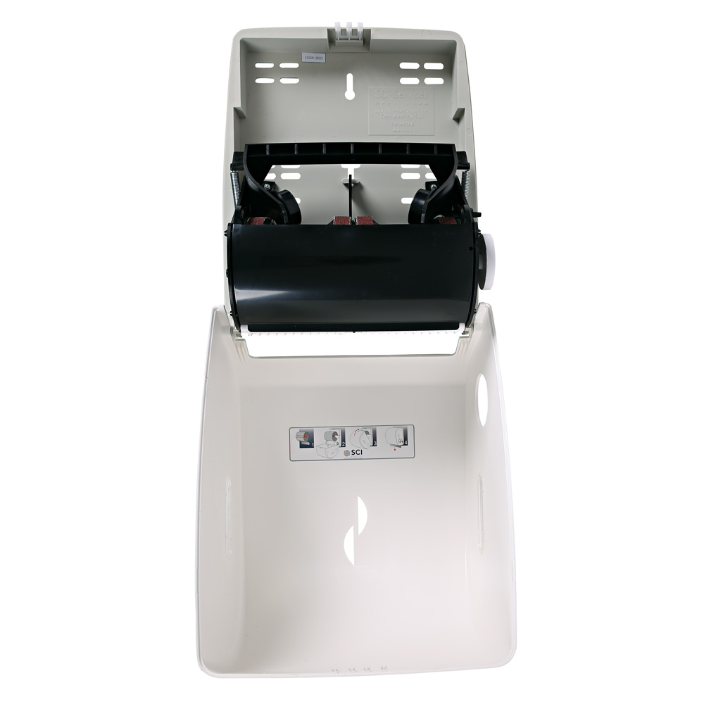 Autocutspender Simply Eco | Kunststoff, innere Ansicht Autocutspender Simply Eco aus Kunststoff in der inneren Ansicht