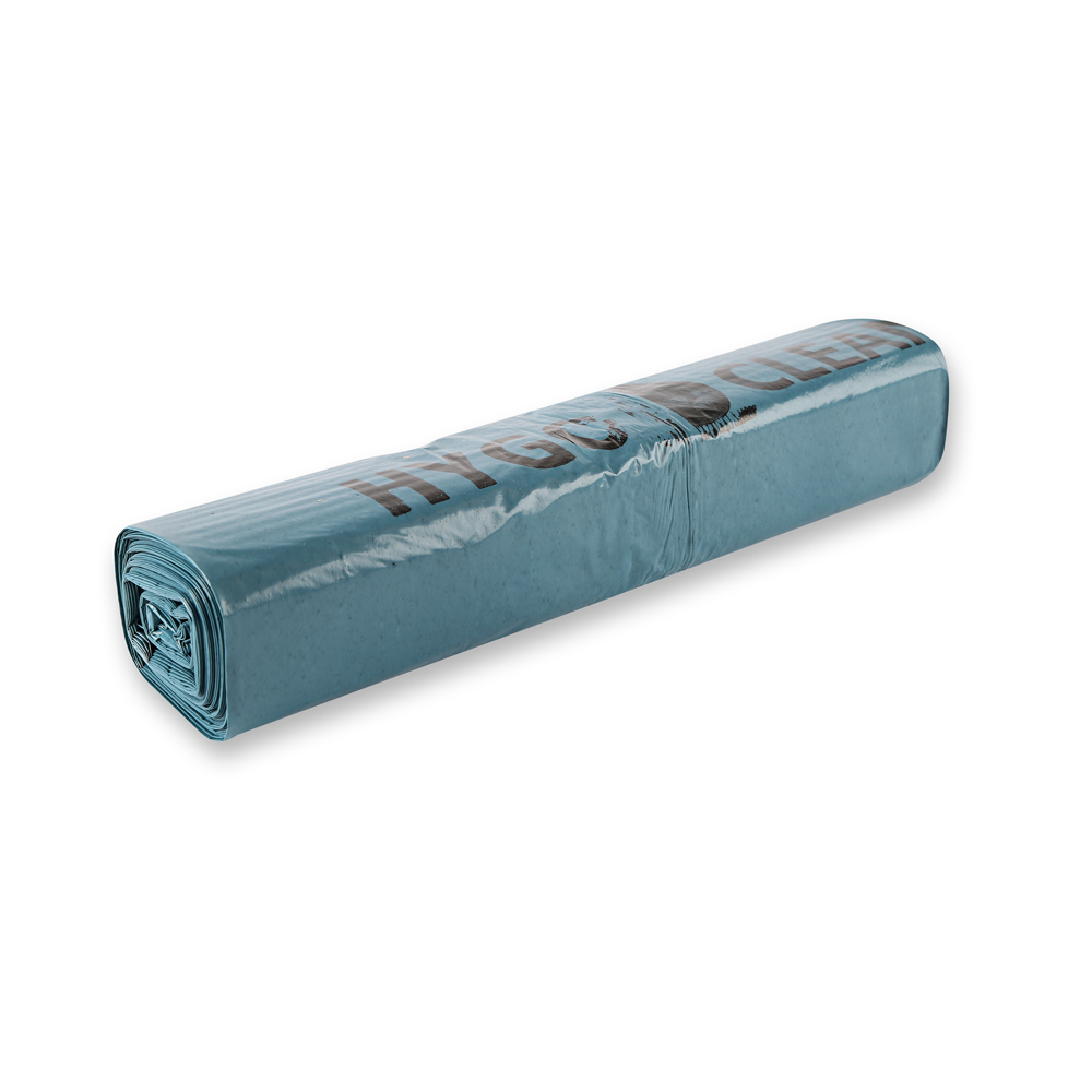 Müllsäcke Light, 70 l | LDPE, Rolle, blau, Schrägansicht Müllsäcke Light, 70 l aus LDPE auf Rolle in blau in der Rückansicht