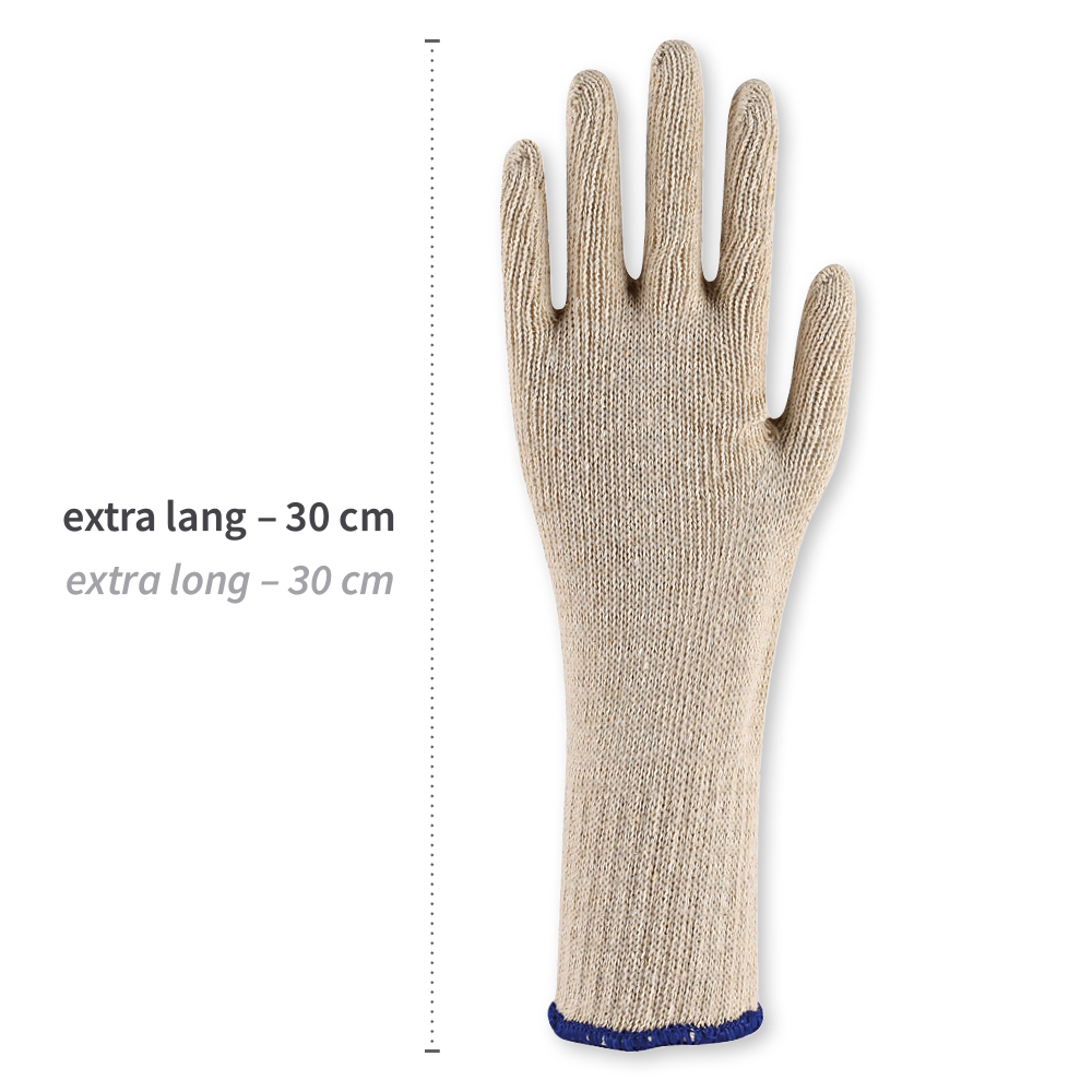 Cotton gloves Cuff Long, extra long