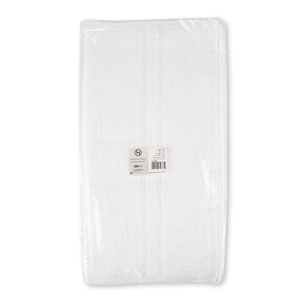 Towels made of cotton, packaging