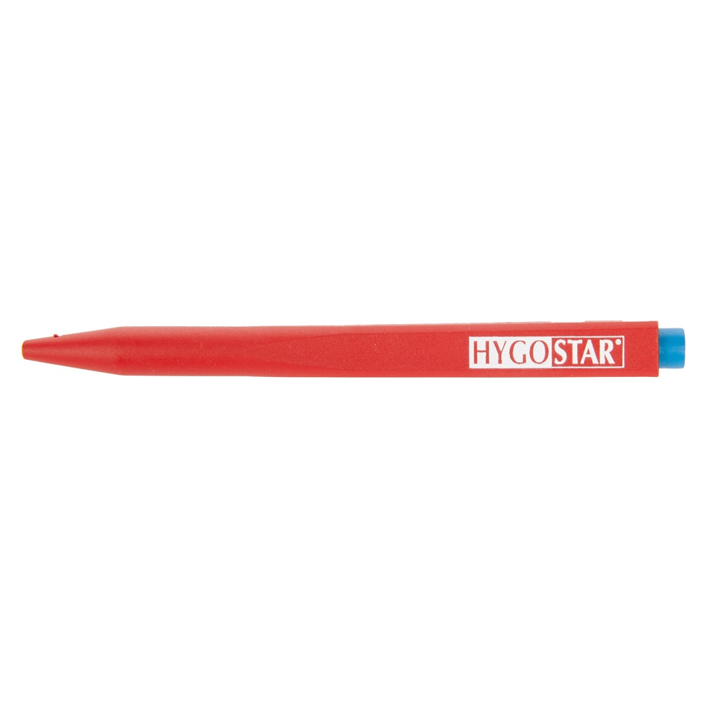 Kugelschreiber "Standard  Detect" detektierbar in rot mit Schriftfarbe blau von der Vorderseite