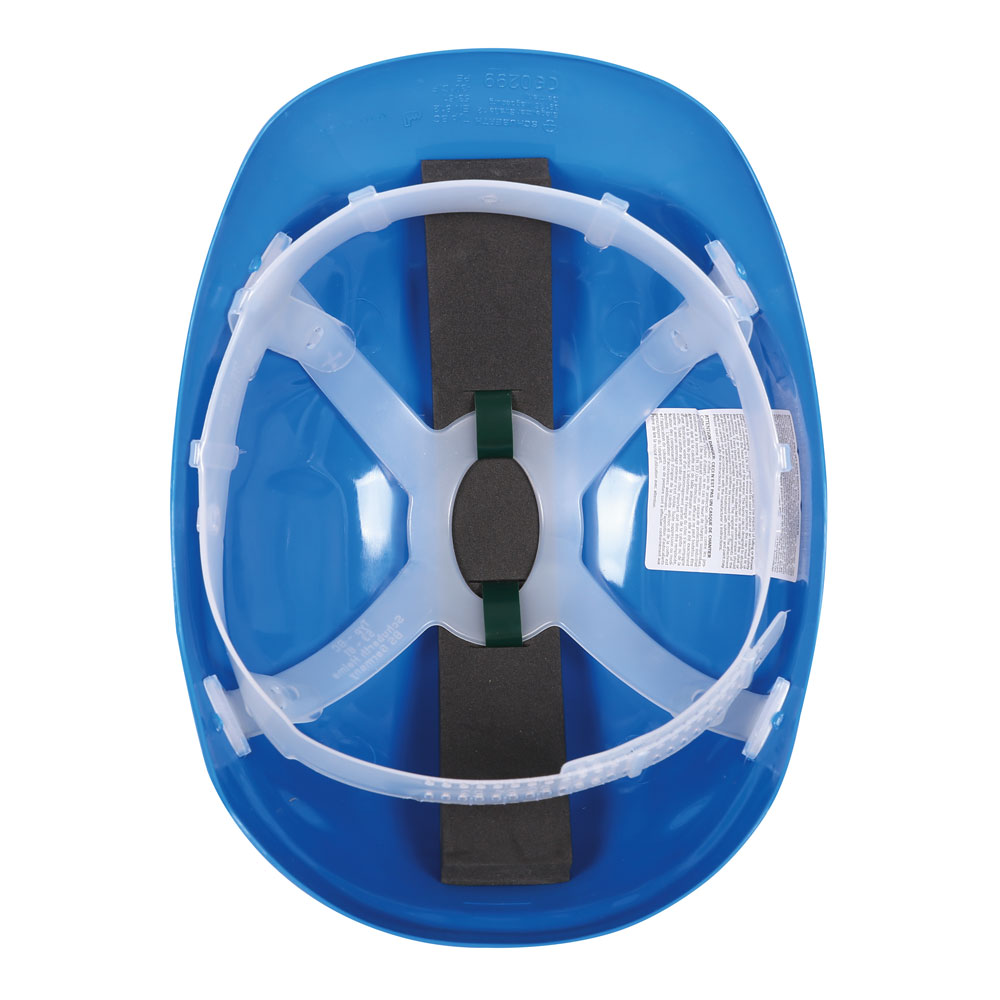 Bump cap "Safe", PE in the inside view, blue