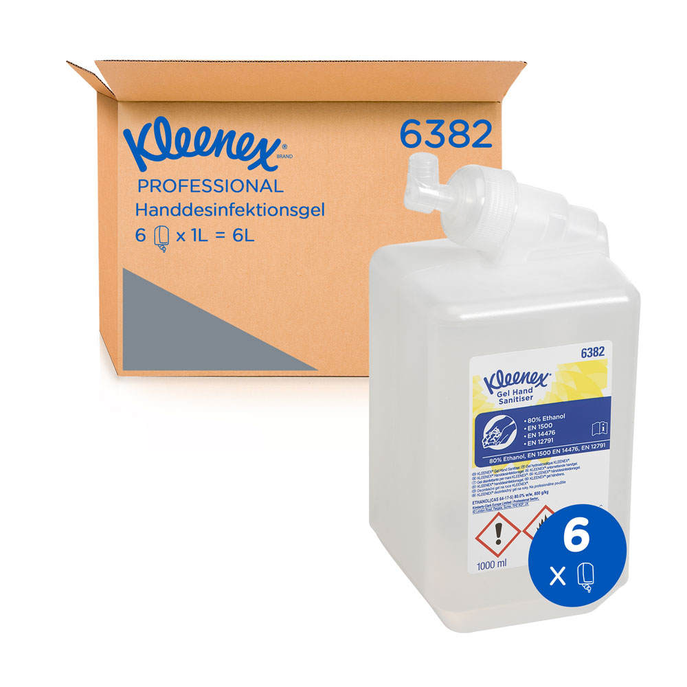 Kleenex® Extra gel hand senitiser in the oblique view