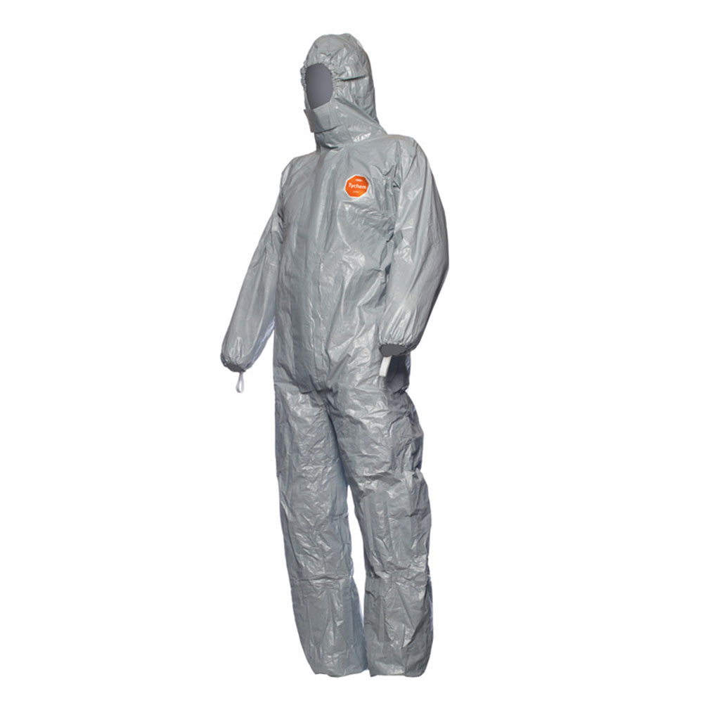 DuPont™ Tychem® 6000 F Chemical Safety Coveralls CHA5 in the oblique view