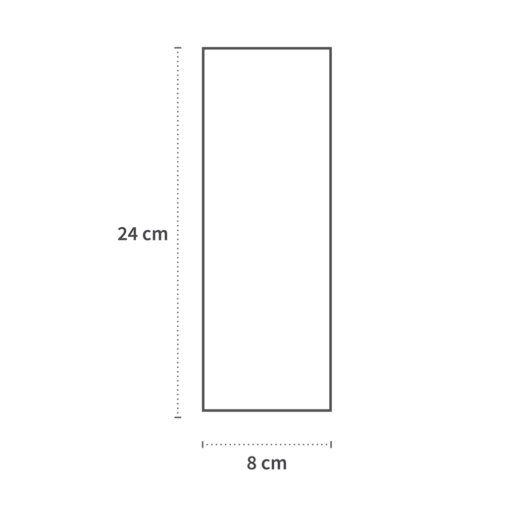 Hygiene bag | HDPE, measure Hygiene bag made of HDPE with measure