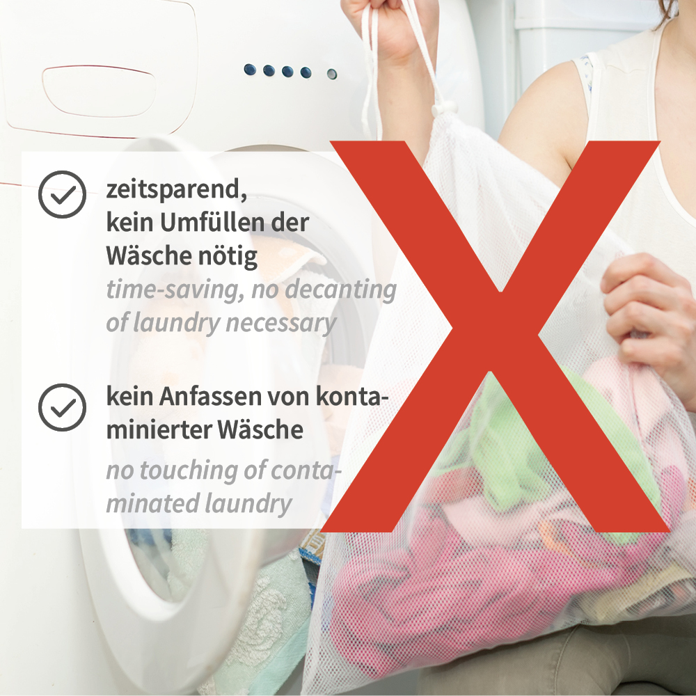 Wäschebeutel Easy Care, 83 l aus HDPE, Eigenschaften Wäschebeutel Easy Care, 83 l aus HDPE mit Eigenschaften