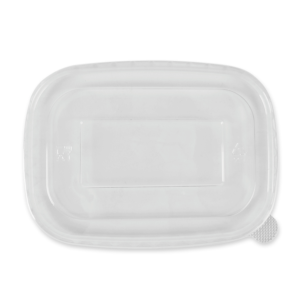 Organic lids for trays Takeaway made of rPET