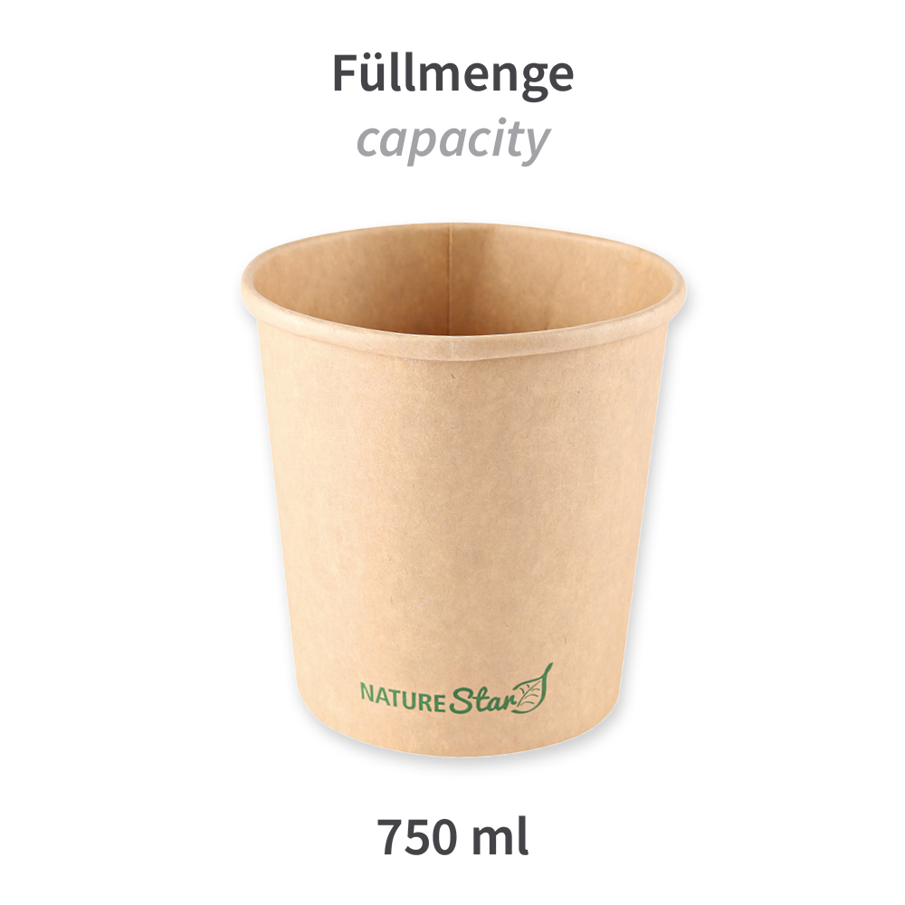 Organic soup cups Minestrone made of kraft paper/PE, FSC®-mix, capacity