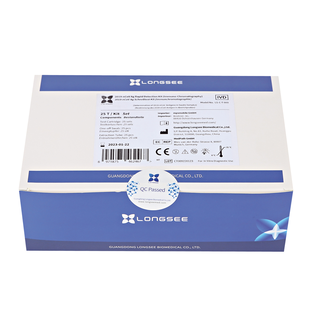 Buy Longsee SARS-CoV-2 antigen rapid test kit - blue-white