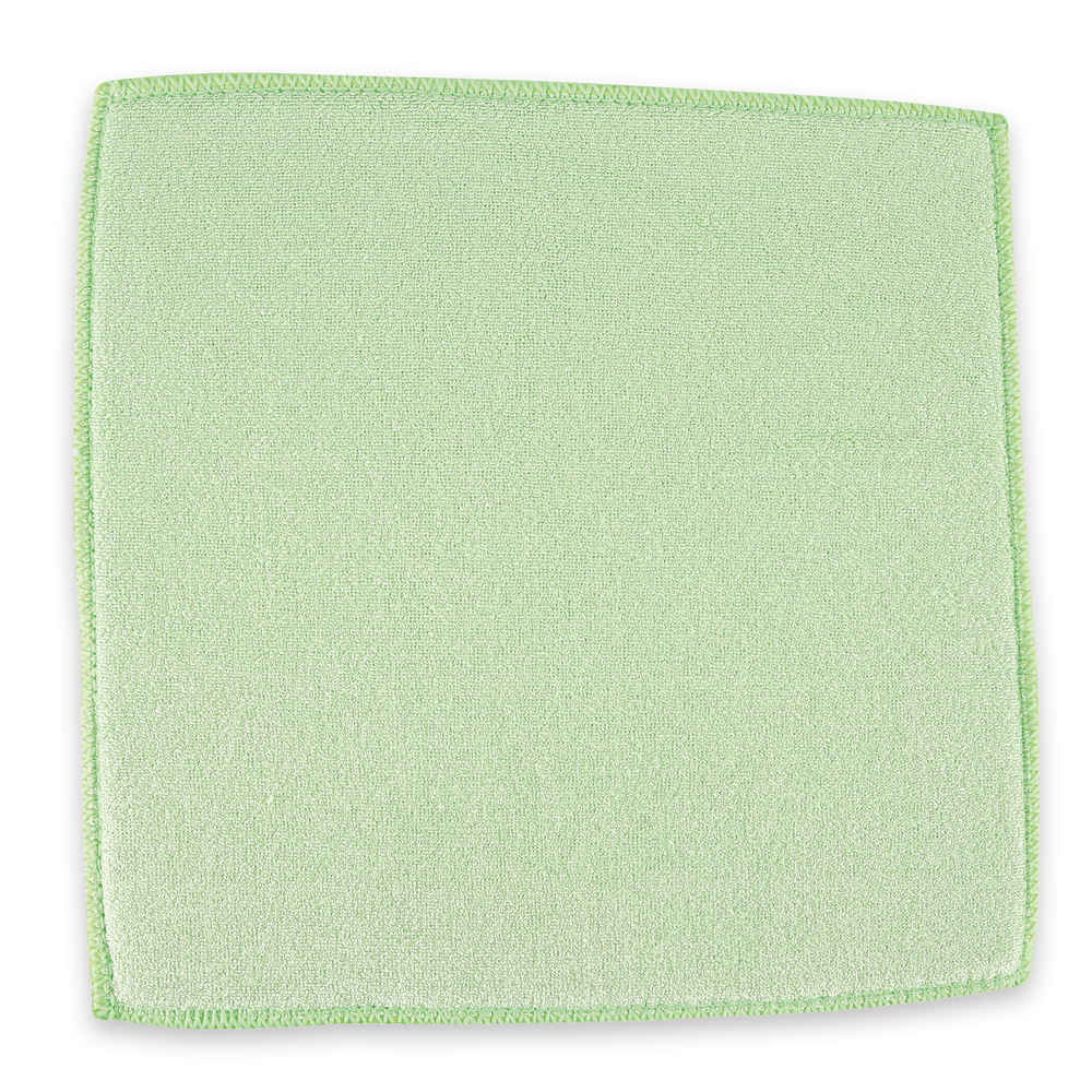 Sponge cloths made of polyester/polyamide, green