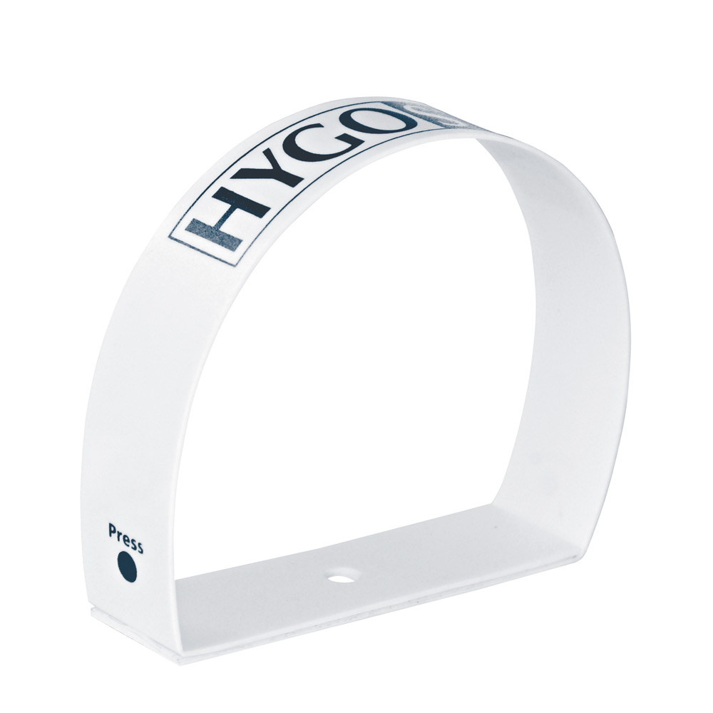Quick&Clean Ring Zipper made of plastic in white