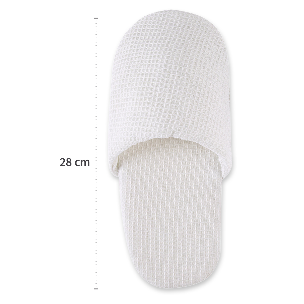 Slippers Waffle, closed, made from cotton in single view