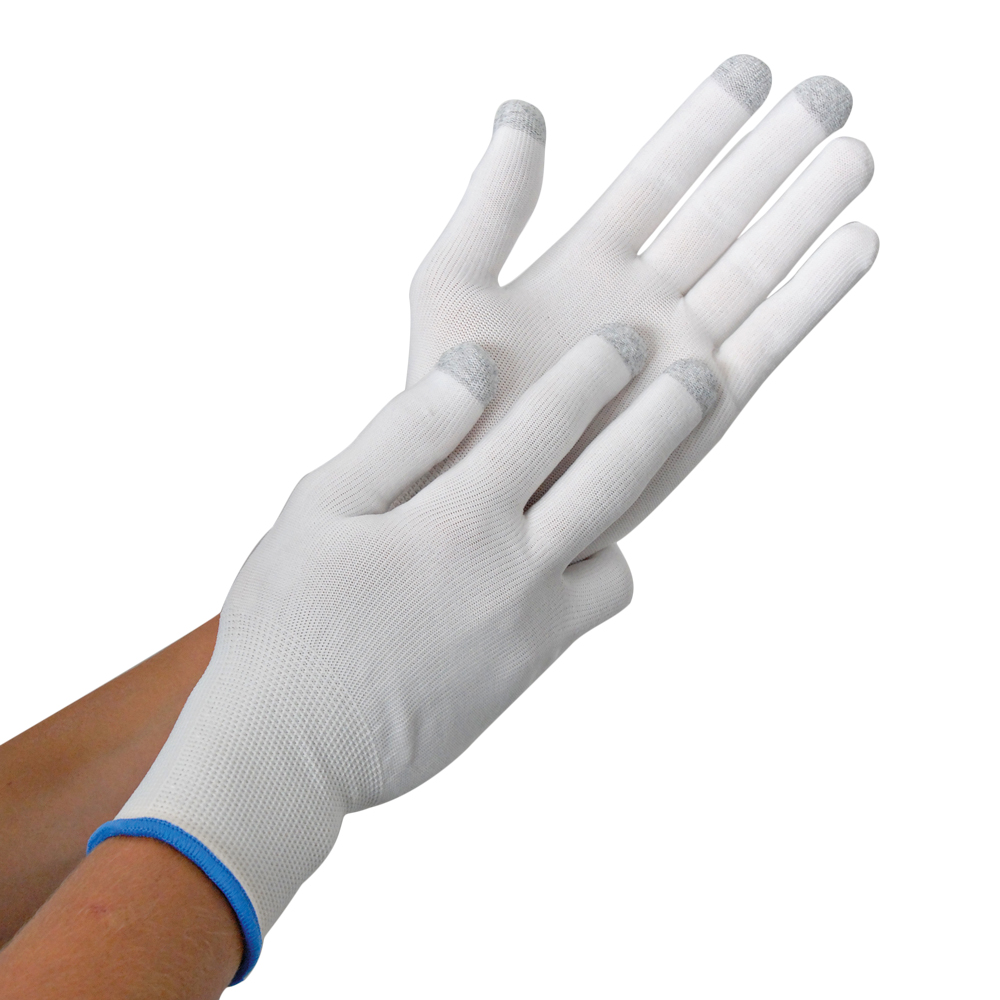 Feinstrickhandschuhe Ultra Flex Touch aus Nylon in weiß