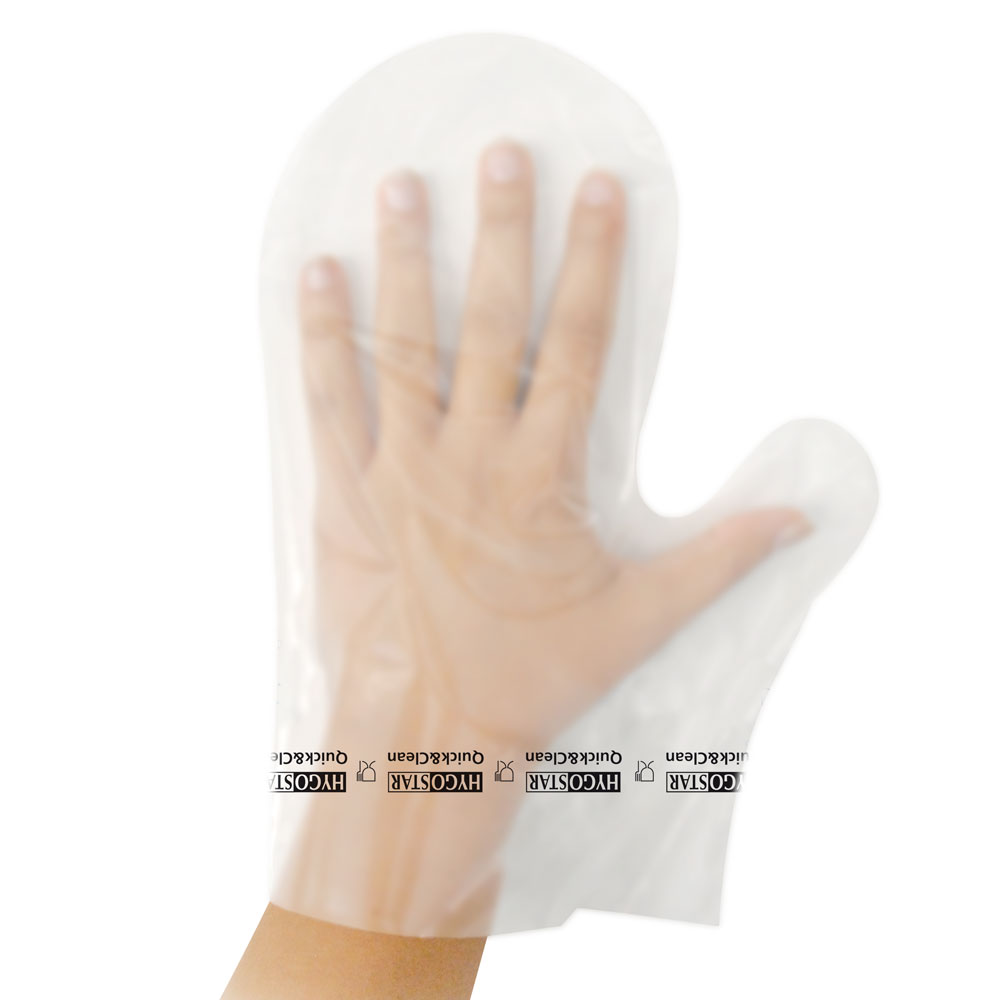 Hygienic gloves mitten made of Coex